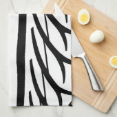 Abstract patroon bandenstructuur theedoek (Quarter Fold)