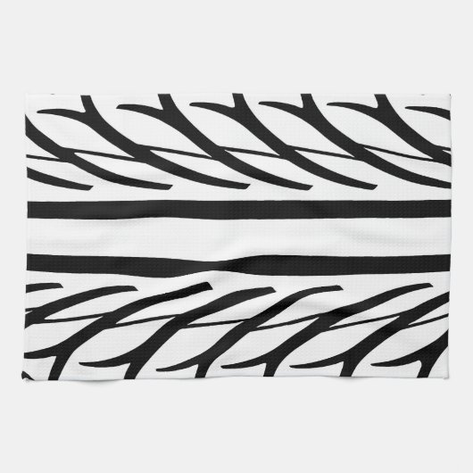 Abstract patroon bandenstructuur theedoek (Horizontaal)