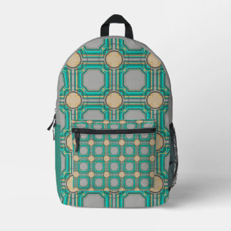 abstract patroon bedrukte rugzak