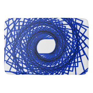Abstract patroon - blauw badmat