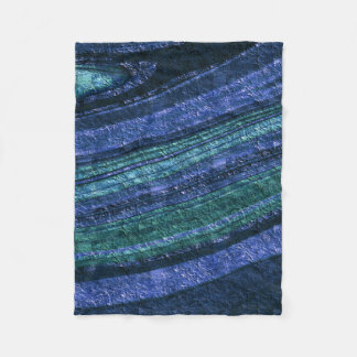 Abstract patroon, blauw en groen, textuur fleece deken