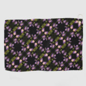 Abstract patroon blauwe vlag Iris-ventilator Golfhanddoek (Horizontaal)