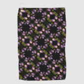 Abstract patroon blauwe vlag Iris-ventilator Golfhanddoek (Voorkant)