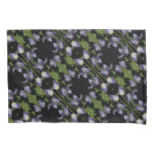 Abstract patroon blauwe vlag Iris-ventilator Kussensloop (Voorkant)