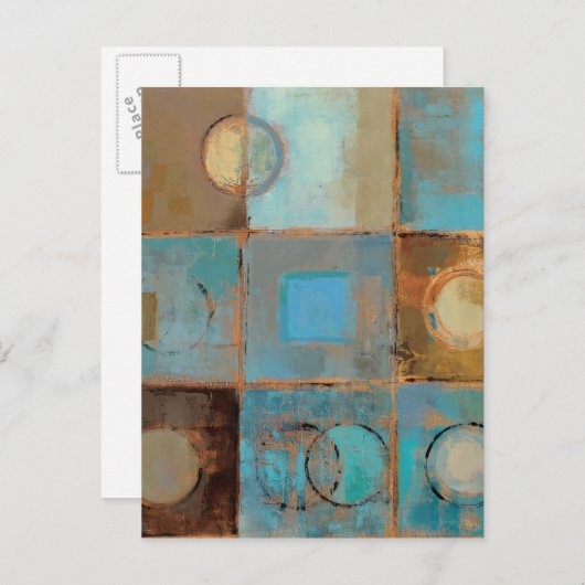 Abstract patroon briefkaart (Voorkant / Achterkant)