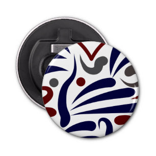  abstract patroon button flesopener