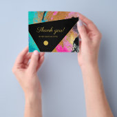 Abstract patroon dankzij je vlieger flyer (Hand)