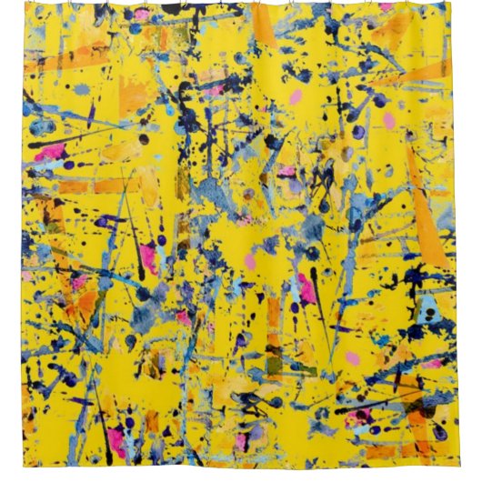 Abstract patroon douchegordijn (Voorkant)