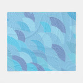 Abstract patroon fleece deken (Voorkant (Horizontaal))