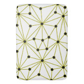 Abstract patroon - geel badmat (Voorkant Verticaal)