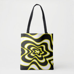 Abstract patroon - geel draagtas