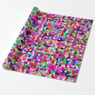 abstract patroon, gekleurd mozaïekbehangpapier, ge cadeaupapier