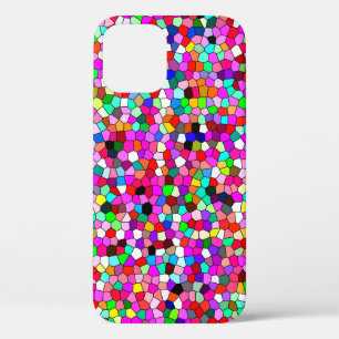 abstract patroon, gekleurd mozaïekbehangpapier, ge iPhone 12 hoesje
