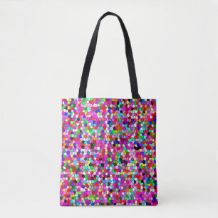 abstract patroon, gekleurd mozaïekbehangpapier, ge draagtas