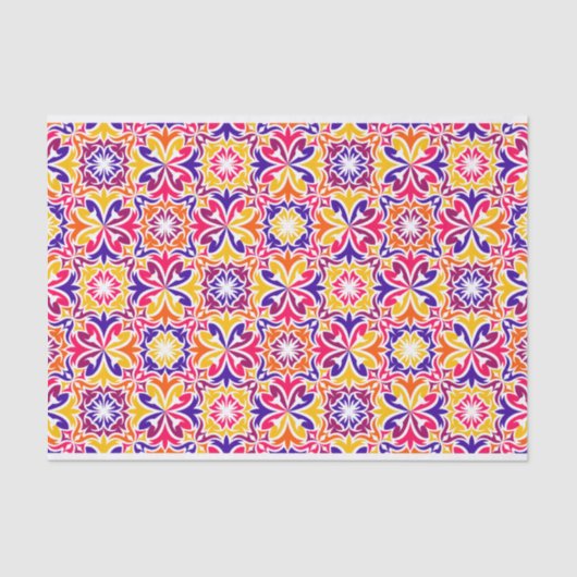 Abstract Patroon geometrische ontkoppeling Tissuepapier (Voorkant)