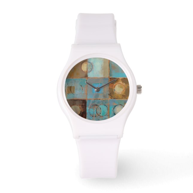 Abstract patroon horloge (Voorkant)