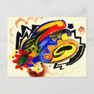 Abstract Patroon I door August Macke Briefkaart