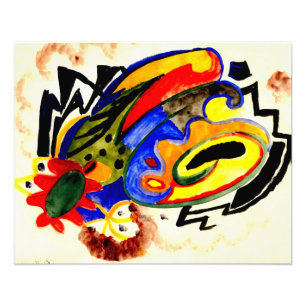 Abstract patroon I door August Macke Foto Afdruk