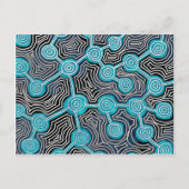 Abstract patroon in Aboriginal-stijl met levenslij Briefkaart (Voorkant)