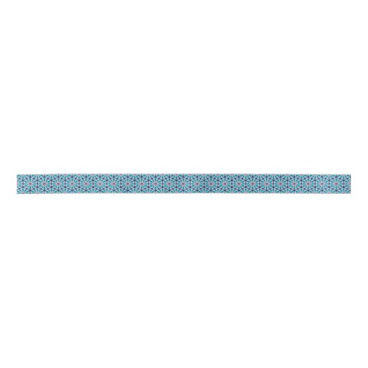 Abstract patroon in blauw en grijs lint (Voorkant)