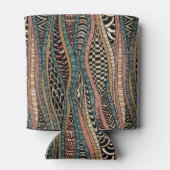 Abstract patroon in etnische stijl blikjeskoeler (Achterkant)