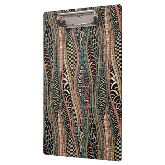 Abstract patroon in etnische stijl klembord (Links)