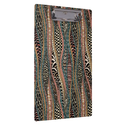 Abstract patroon in etnische stijl klembord (Rechts)