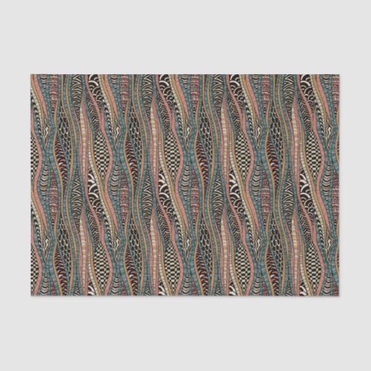 Abstract patroon in etnische stijl tissuepapier (Voorkant)