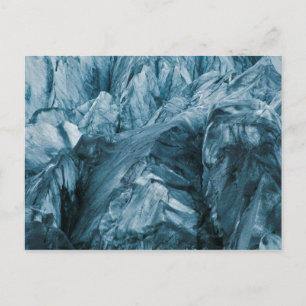 Abstract patroon in gletsjer IJsland Briefkaart