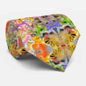 Abstract patroon in Stropdas met meerdere kleuren (Opgerold)