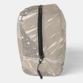 Abstract Patroon in tinten van grijs en bruin Toilettasje (Rechts)