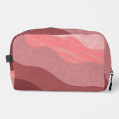 Abstract Patroon in tinten van rood en roze Toilettasje (Voorkant)