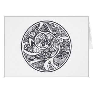 Abstract patroon in Zen-Doodle-stijl