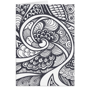 Abstract patroon in Zen-Doodle-stijl
