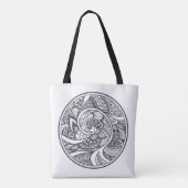 Abstract patroon in Zen-Doodle Style 2 Tote Bag (Achterkant)