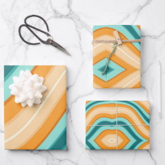 Abstract patroon inpakpapier vel