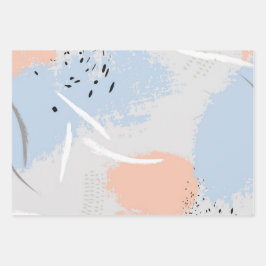 Abstract patroon inpakpapier vel