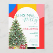 Abstract Patroon Kerstfeest Uitnodiging (Voorkant)