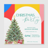 Abstract Patroon Kerstfeest Uitnodiging (Voorkant)