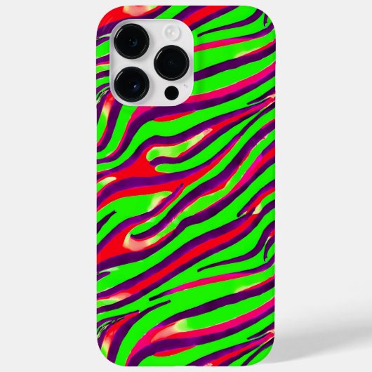Abstract patroon kleurrijke Zebra Print Stripe Case-Mate iPhone Case (Achterkant)