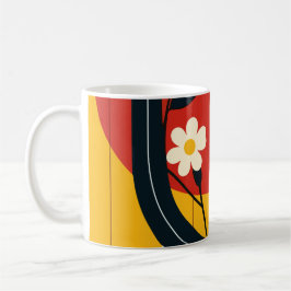 abstract patroon koffiemok