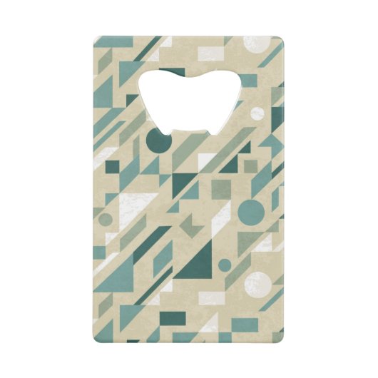 Abstract patroon kredietkaart flessenopener (Voorkant)