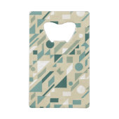 Abstract patroon kredietkaart flessenopener (Achterkant)