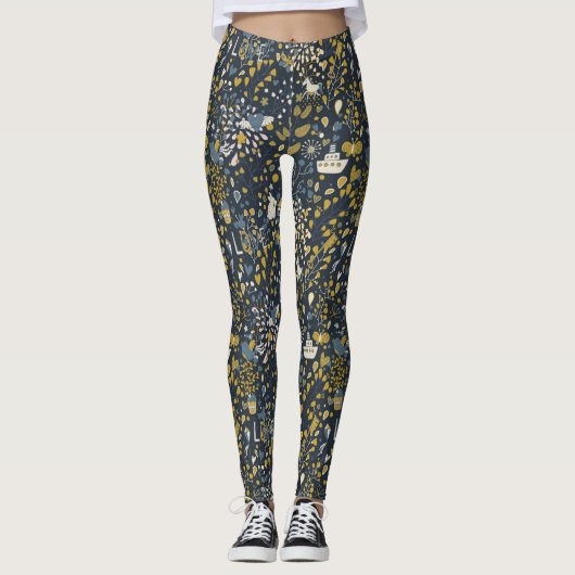Abstract  patroon leggings (Voorkant)