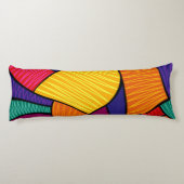 Abstract patroon lichaamskussen (Achterkant)