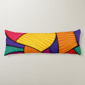 Abstract patroon lichaamskussen (Voorkant)