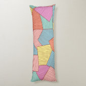 Abstract patroon lichaamskussen (Achterkant (Verticaal))