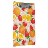 Abstract patroon met aardbei klembord (Rechts)