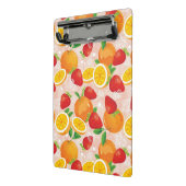 Abstract patroon met aardbei mini klembord (Angled2)