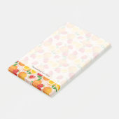 Abstract patroon met aardbei post-it® notes (Schuin)